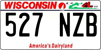 WI license plate 527NZB