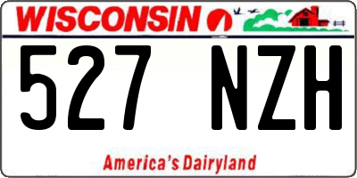 WI license plate 527NZH