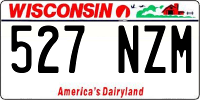 WI license plate 527NZM