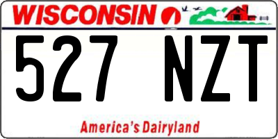 WI license plate 527NZT