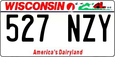WI license plate 527NZY