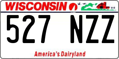 WI license plate 527NZZ
