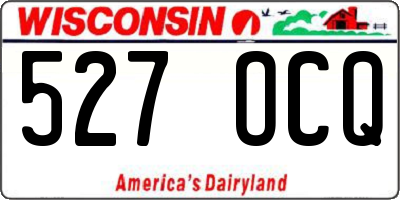 WI license plate 527OCQ