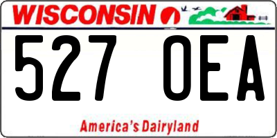 WI license plate 527OEA