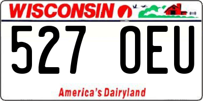 WI license plate 527OEU