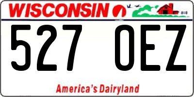 WI license plate 527OEZ