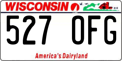 WI license plate 527OFG