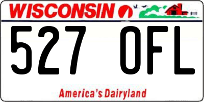 WI license plate 527OFL