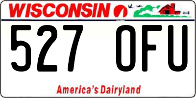 WI license plate 527OFU