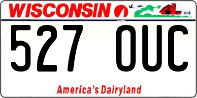 WI license plate 527OUC