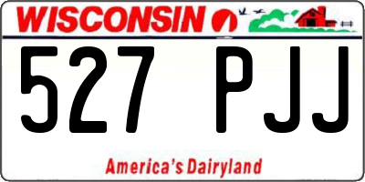 WI license plate 527PJJ