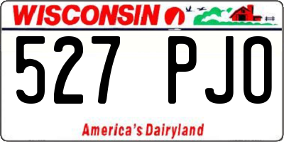 WI license plate 527PJO