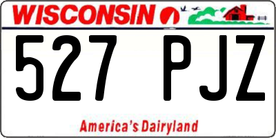 WI license plate 527PJZ