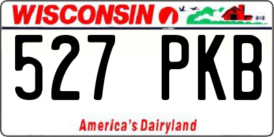 WI license plate 527PKB