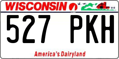 WI license plate 527PKH