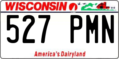 WI license plate 527PMN