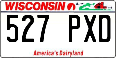 WI license plate 527PXD