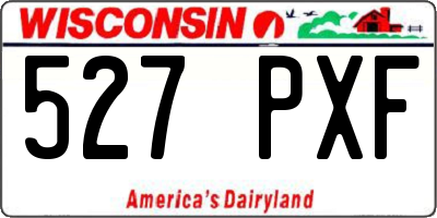 WI license plate 527PXF