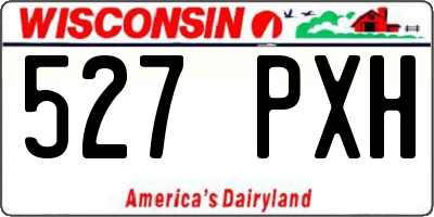 WI license plate 527PXH