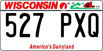 WI license plate 527PXQ