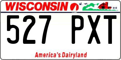 WI license plate 527PXT