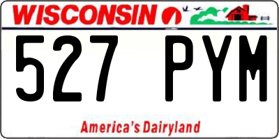 WI license plate 527PYM