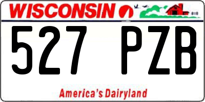 WI license plate 527PZB
