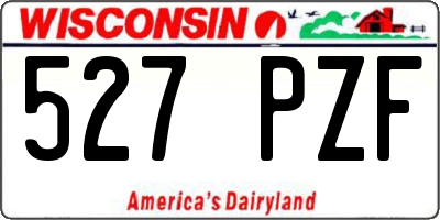 WI license plate 527PZF