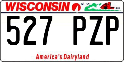 WI license plate 527PZP