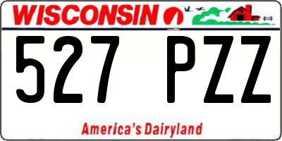 WI license plate 527PZZ