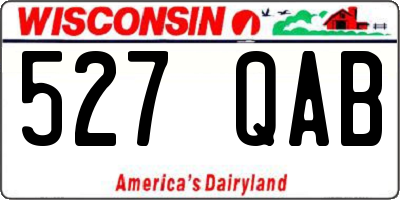 WI license plate 527QAB