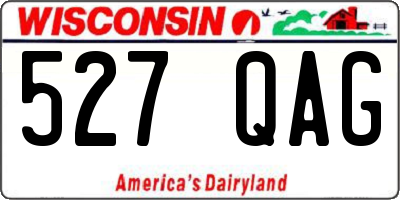 WI license plate 527QAG