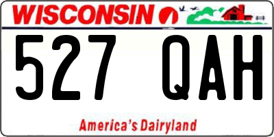 WI license plate 527QAH