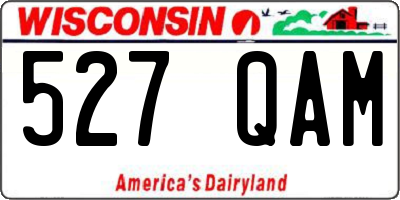 WI license plate 527QAM