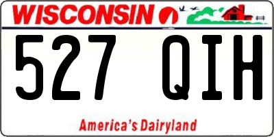 WI license plate 527QIH