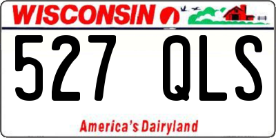WI license plate 527QLS