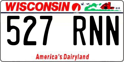 WI license plate 527RNN