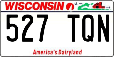 WI license plate 527TQN