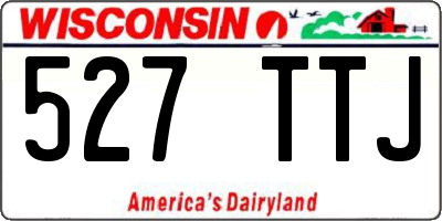 WI license plate 527TTJ