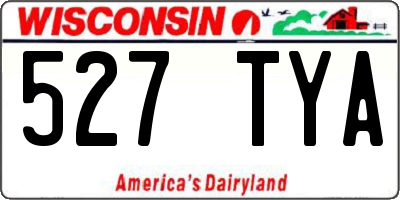 WI license plate 527TYA