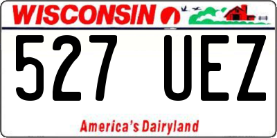 WI license plate 527UEZ