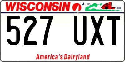 WI license plate 527UXT