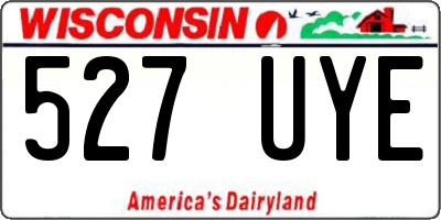 WI license plate 527UYE