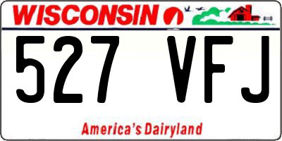 WI license plate 527VFJ
