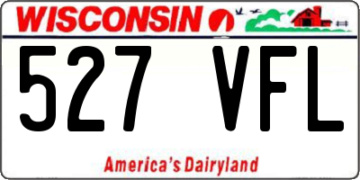 WI license plate 527VFL