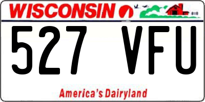 WI license plate 527VFU