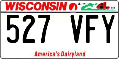 WI license plate 527VFY