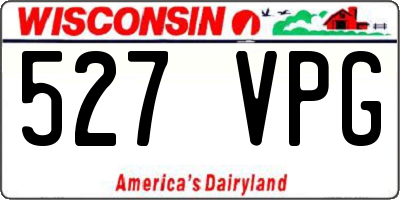 WI license plate 527VPG