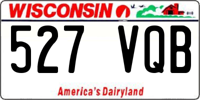 WI license plate 527VQB