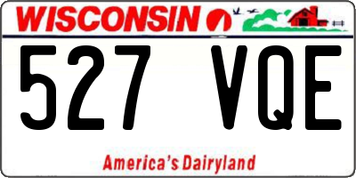 WI license plate 527VQE